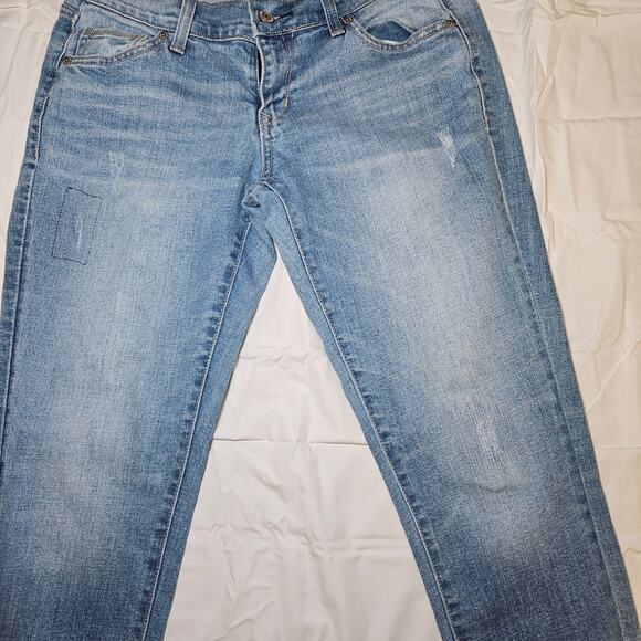 Old Navy The/LE Boyfriend Jeans Women’s Sz 2 Blue Mid Rise Relaxed Fit Casual - Picture 4 of 16